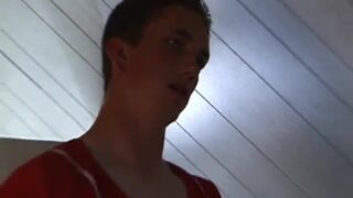 Young Derek Beating His Stiff Meat