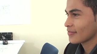 Cute latino homosexuals smash butts and spray jizz all over