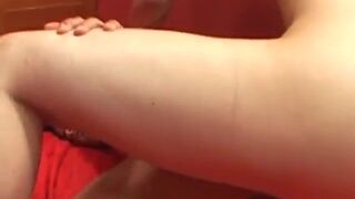 Cock hungry latino twink eats a fat dong and rides it wildly