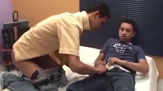 Hardcore bareback drilling with big cocked Latino twinks