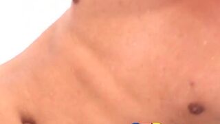 He really loves sucking fat juicy cock while in the shower