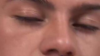 Skinny and smooth twink wanking it off