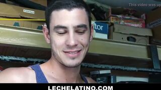 Young Latino Boy Enjoys Giving Double Blowjob