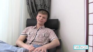 Beefy Blonde James T Masturbates While Fingering His Butt!