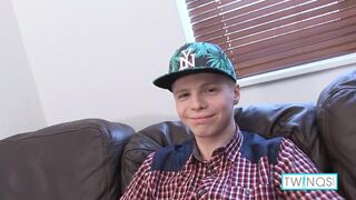 Slender Blonde James T Jerks Off His Huge Cock And Cumshots!