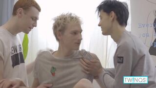 Logan, Redhead Michael & Blonde Twink Nico In A Hot Threesome!