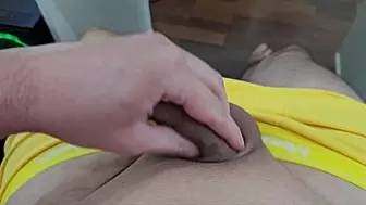 TENTANDO DEIXAR MINHA PIROCA DURA