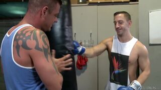 Big Workout Buddy Eats Ass and Tops Hunk