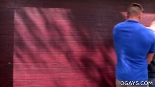 Officer Ducati fucks a gay twink