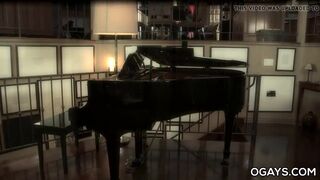 Pianist DIrk Caber fucks his young gay fan