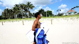 DylanLucas Latino Surfer Hunk Tops His Buddy in Cabana