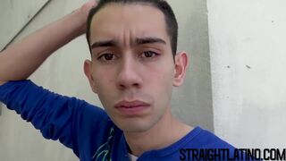 Straight Latino gets his ass barebacked for the first time