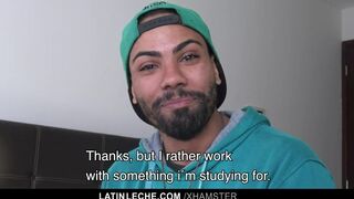 Athletic Black Latino Gives A Hot Blowjob For Cash