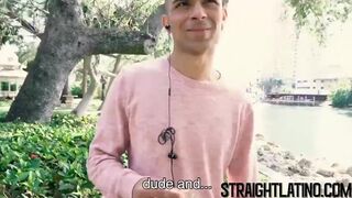 Latino straighty getting bareback banged hard in POV