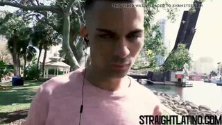 Latino straighty getting bareback banged hard in POV