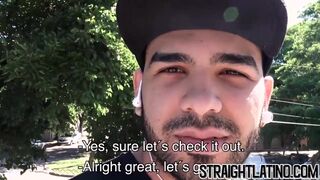 First time gay banging for macho Latino straighty