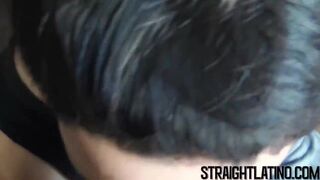 Debaucherous young man has latino ass drilled in threeway