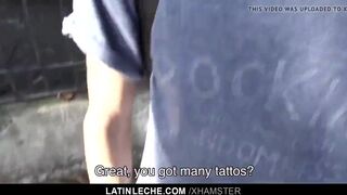 Latin - Boy Convinced to Suck Dick on Film