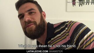 Latin- Latin; Threesome For A Hung Hairy Stud And Twunks