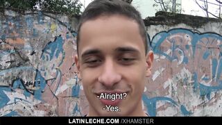 Latin - Two Latin; Hunks Jizz On A Straight Guy