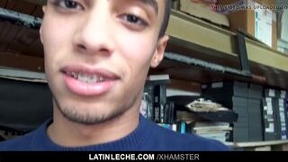 Latin - Latin Boy with Braces take messy facial
