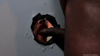 Big - Tattooed Redhead Takes Raw BBC Through Glory Hole