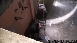 Young straight Latino sucks a big dick and barebacked in POV