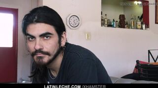 Latin - Cute Latino Hipster Gets A Sticky Cum Facial