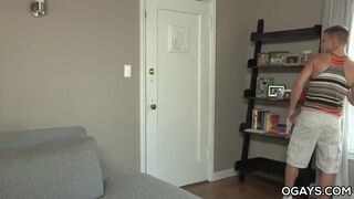 Young guy gets fucked by his muscular neighbour