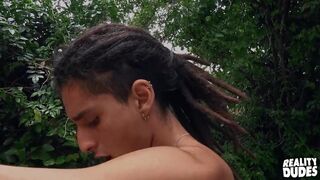 Real DUDES - Sexy Poolboy Ezequiel Lets Jun Take Care Of His Dick Before He Starts Fucking Him