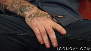 Handsome gay Michael DelRay drills ass in 69 threesome