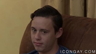 Cute jocks lovers have a passionate lovemaking session