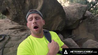 MenPOV - Hiker Sucks Buddy's Venom From Wild Snake Bite, Gets Rewarded With ROUGH ASSFUCKING