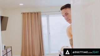 Hot - Lucca Mazzi Caught BF's Twink Stepbro Des Irez Jerking Off To Him In The Shower!