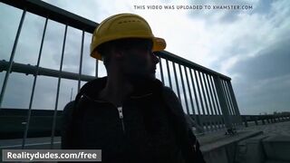 Ivo Kerk Roman Baren swap blowjobs as cars cruise by