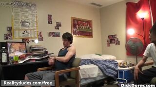 Desperate Friends Without Girlfriends End Up Jerking Sucking