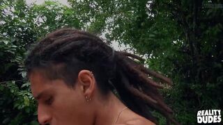 Jun Admires Ezequiel's Tanned Body Before He Gets On His Knees To Swallow His Cock - Hot DUDES