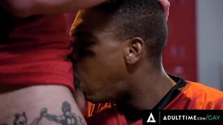 Hot - Muscle Jock Gets Assfucked By His Teammate In The Locker Room After A Football Game