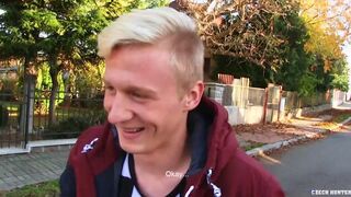 CZECH HUNTER 487 - Hot Blonde Twink Takes On A Dick With Pleasure