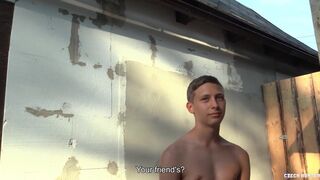 Hunter - Straight Guy Hesitates At First But Agrees To Suck His Dick For Some Quick Cash