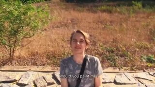 BigStr - Student Is Short On Cash But Luckily A Guy Pays Him For A Portrait & To See His Huge Cock