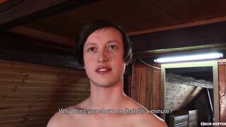 CZECHHUNTER 535 - Cute Slim Czech Twink Suck And Rides Raw Cock On POV Camera