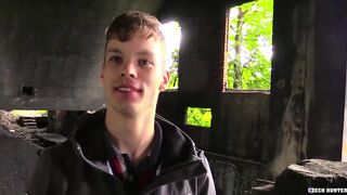 Twink Gets His Tight Ass Stretched Riding On A Big Cock