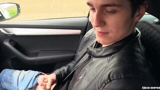 He Is Driving Around When He Sees A Good Looking Guy Walking Who Looks Like He Will Suck His Dick For Money - Hot