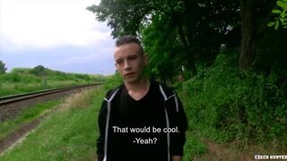 Czech Blonde Twink Sucks Cock For The Opportunity To Get A