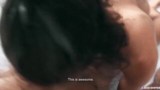 Long haired amateur gets barebacked - CZECH HUNTER 523