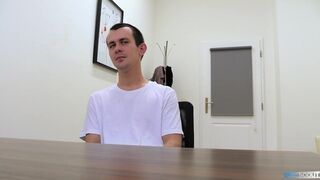 Poor Man Is Nervous At His Interview Until He Gets Offered A Good Amount Of Money To Have Sex - BigStr