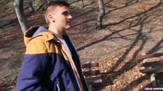 CZECH HUNTER 521 - Raw Bareback Amateur Twink Gets Picked Up