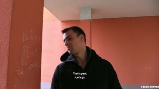 CZECH HUNTER 489 - Amateur Euro Stud Takes Big Cock Bareback In His Hairy Ass