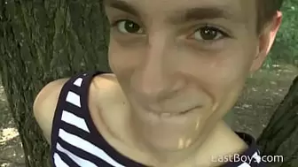 More of Derek Gustafson, cute boy with huge dick, which stays hard forever! See him getting help wity it in public park, then more fun with his huge dick after lifting some weights in the garden!